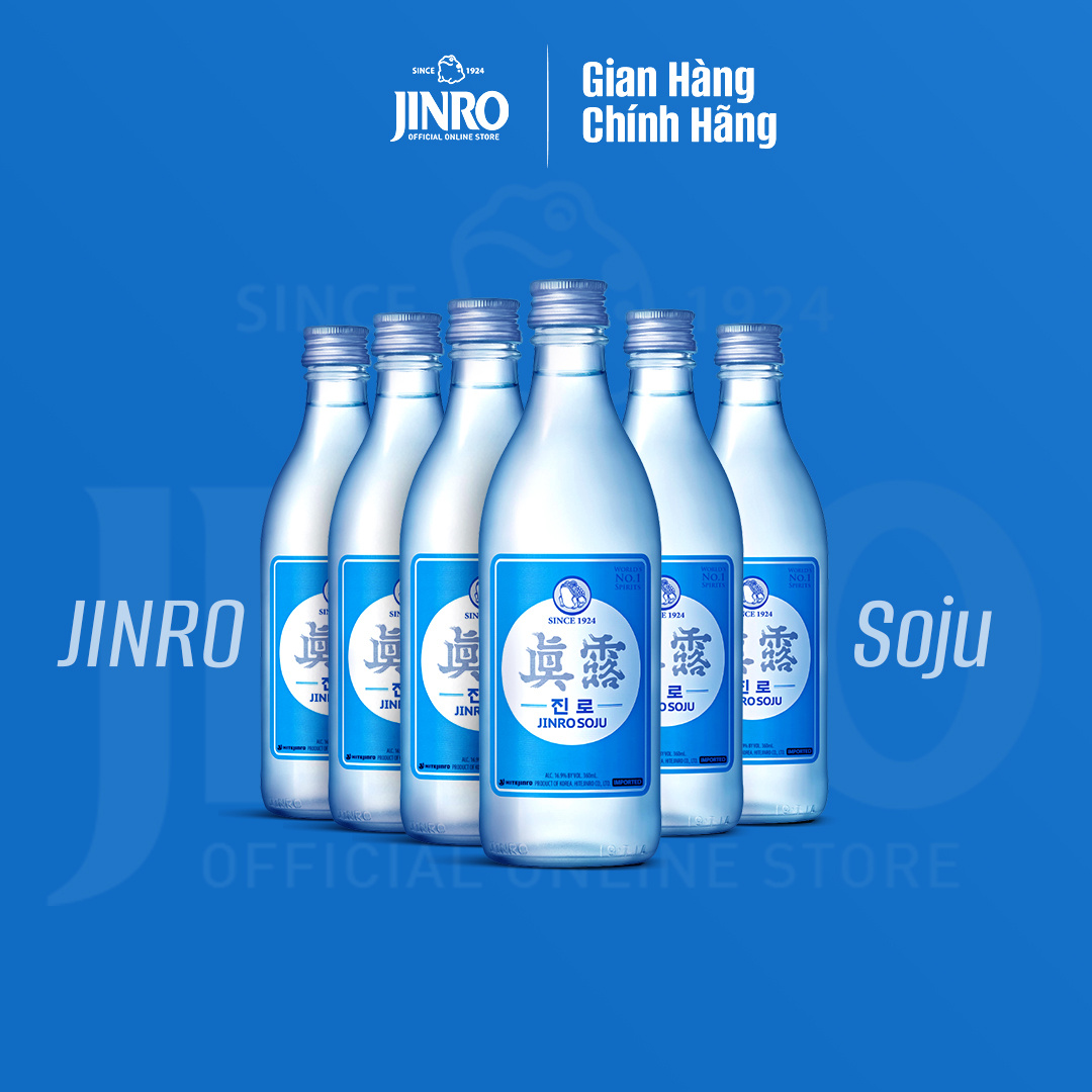 [CHÍNH HÃNG] Soju Hàn Quốc JINRO IS BACK - Combo 6 chai