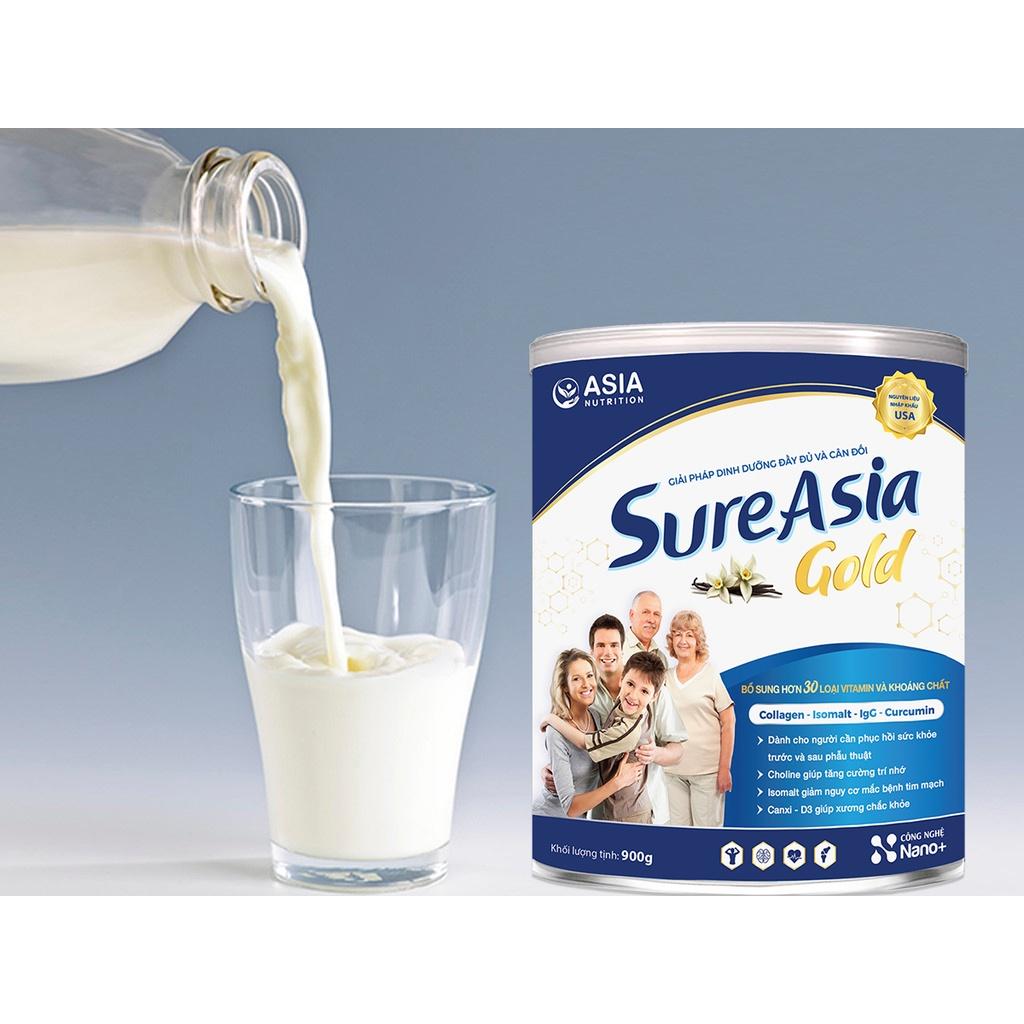 Sữa bột Sure Asia Gold en sure cao cấp ASIA NUTRITION 900g cao cấp nguyên liệu nhập khẩu Mỹ tác dụng tốt cho sức khỏe