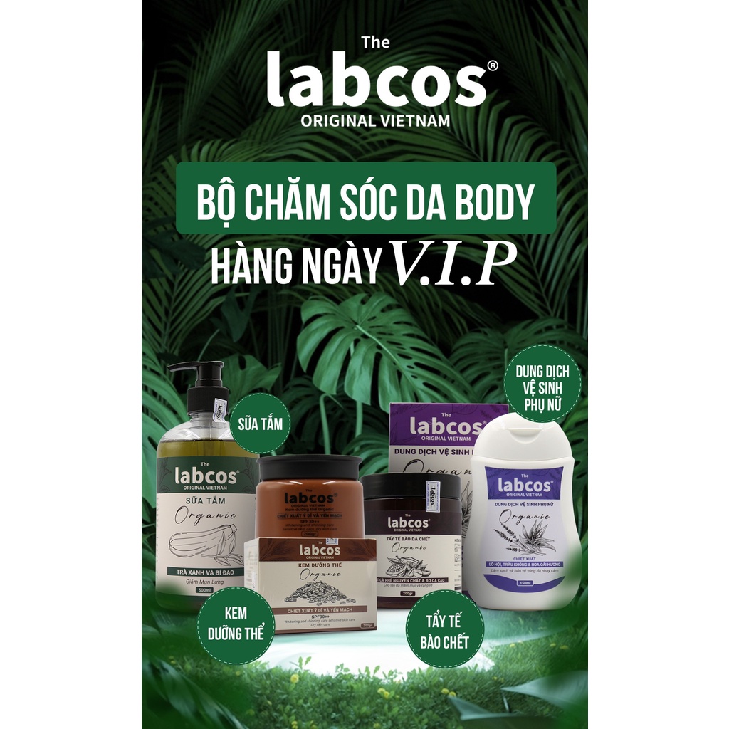 Bộ Chăm Sóc Da Body Hằng Ngày The Labcos Original Bốn Món
