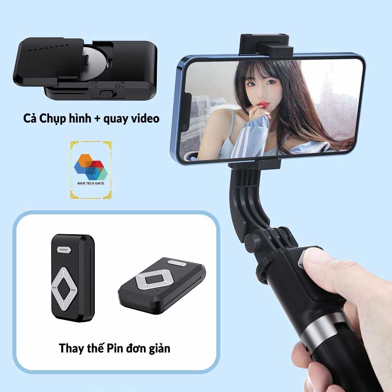 Gậy chụp hình Cyke T11 cân bằng ba chân, quay video, chụp ảnh selfie, có remote điều khiển hỗ trợ chụp và quay video, xem tiktok, ứng dụng tiện lợi, hàng chính hãng