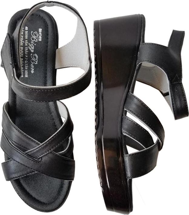 Giày Sandal Xuồng Nữ BIGGBEN Da Bò Thật SDX09