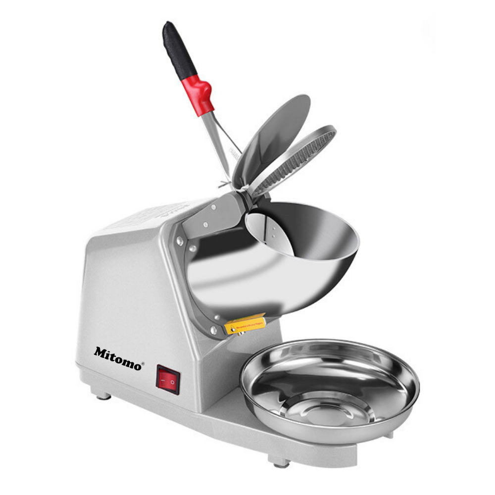 Máy xay đá tuyết, Máy bào đá 8 lưỡi, 2 nắp cao cấp Mitomo MBD-500 MAX- Hàng chính hãng