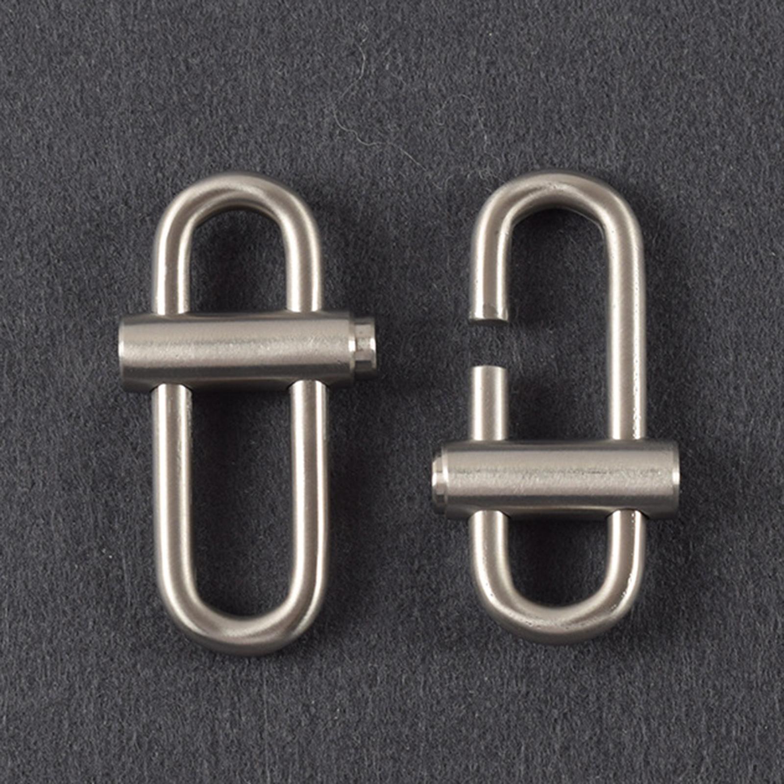 Stainless Steel Carabiner Keychain Fittings Multipurpose Creative Clip Buckle Gift Tool for Key Car Key Outdoor Climbing Camping