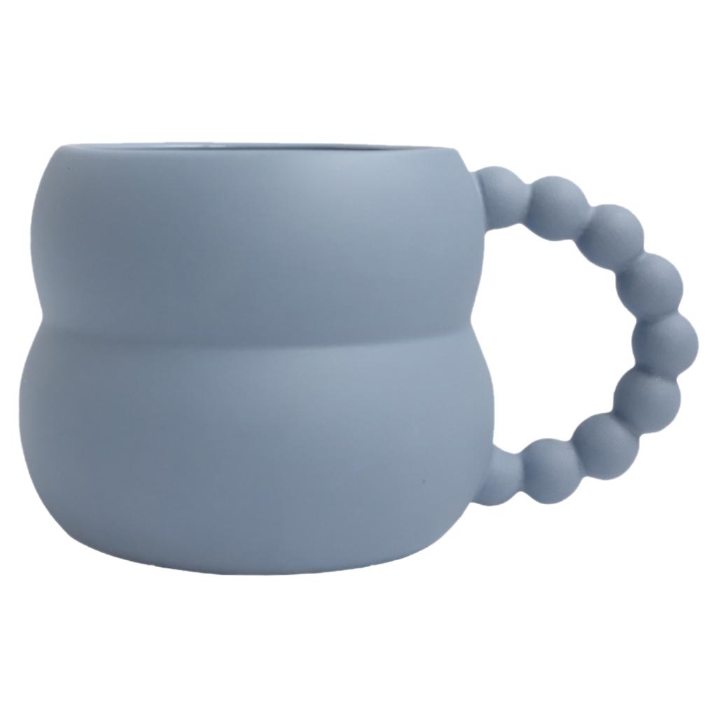 Ceramic Mug Cute Coffee Cup  Decor Handmade  Tea Cup Blue