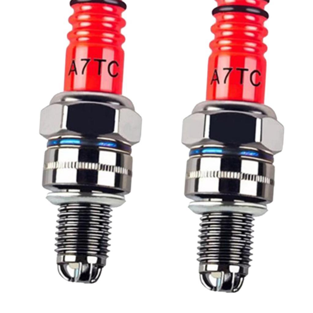 2x2x A7TC Motorcycle Spark Plug for 50cc 70cc 90cc 110cc 125cc ATV