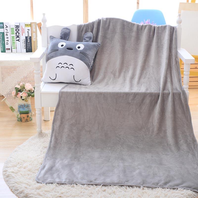Totoro Gối Nhung Đa Chức Năng 3 Trong 1 Ném Gối Totoro Tay Ấm Áp Vỏ Gối Cho Bé Trẻ Em Chăn Nhồi Bông Anime Hình đồ Chơi