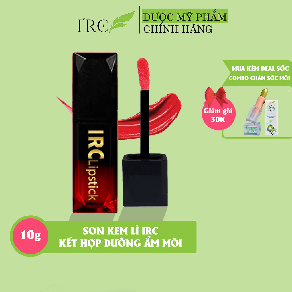 Son kem lì IRC kết hợp dầu Jojoba dưỡng môi công nghệ Hàn Quốc khóa màu không chì