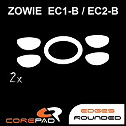 Feet chuột PTFE Corepad Skatez Zowie EC1-B / EC2-B - 2 Bộ - Hàng Chính Hãng