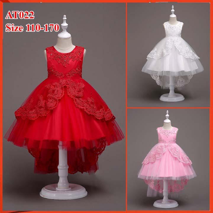 Đầm công chúa cho bé đi dự tiệc-màu hồng dành cho bé từ 15kg đến 45kg