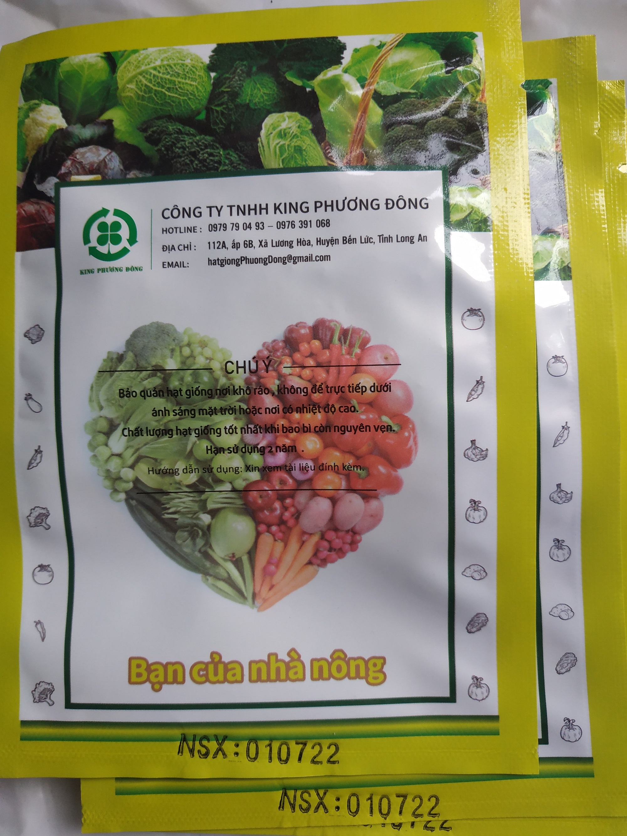 Combo 5 gói Hạt giống CẢI BÓ XÔI - gói 5 gram