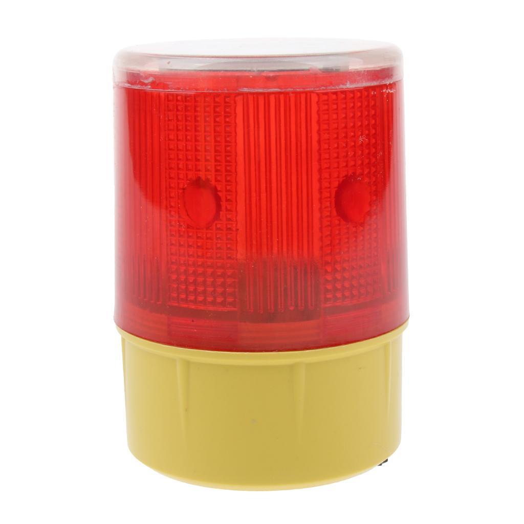 Solar Powered Emergency LED Beacon Light, Strobe Flashing Warning Lights - 3.7V