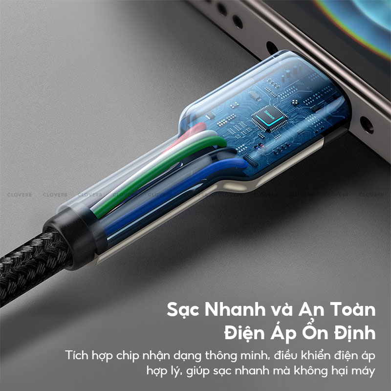 Dây Sạc Nhanh 20w Baseus Cafule Series Metal Data Cable Type-c To Ip Cho iPhone | Hàng Chính Hãng