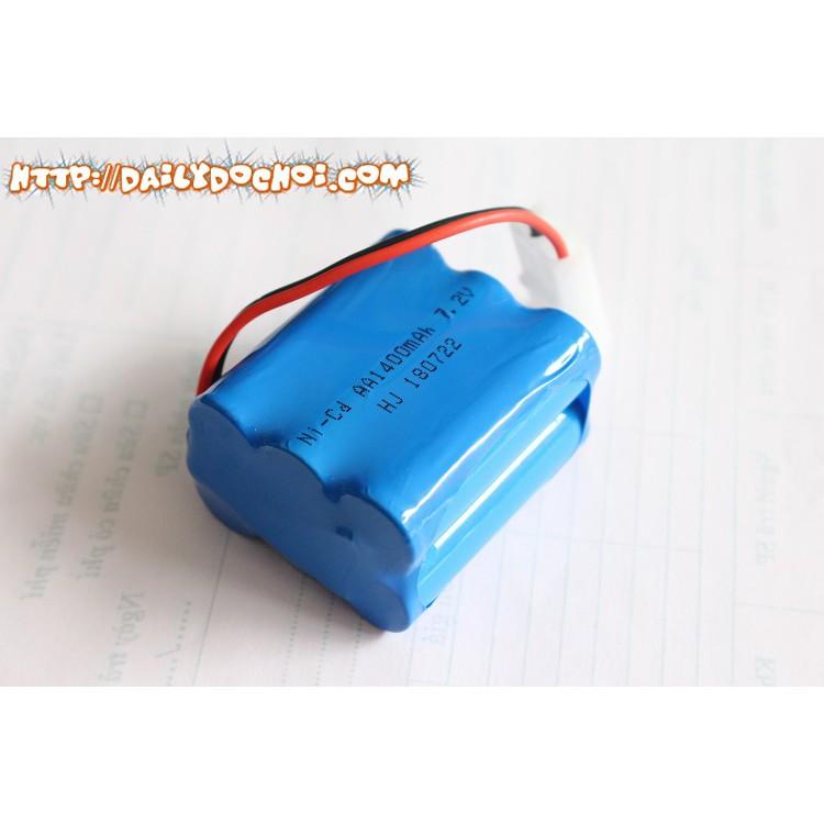 Pin sạc 7.2V 1400mAh xếp 2 tầng chân Ket2p