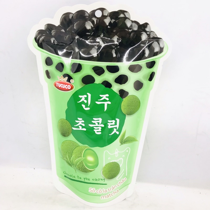 Kẹo trà sữa socola trân châu Fucuco 130g