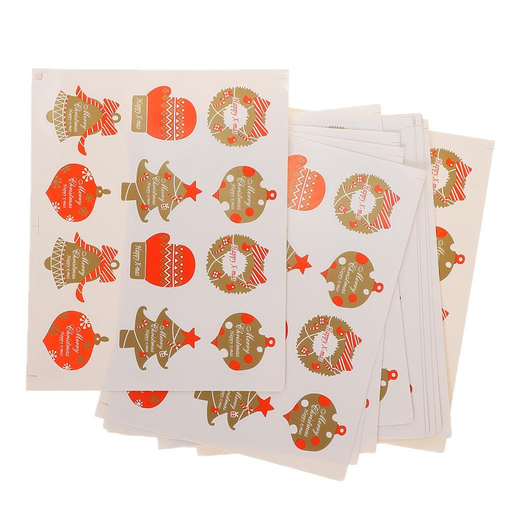 Happy Christmas Sealing Stickers Envelope Card Paste DIY Craft Decoration
