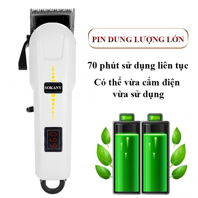 Tông đơ cắt tóc Sokany (AL-809a )- Sạc Pin- hàng chính hãng