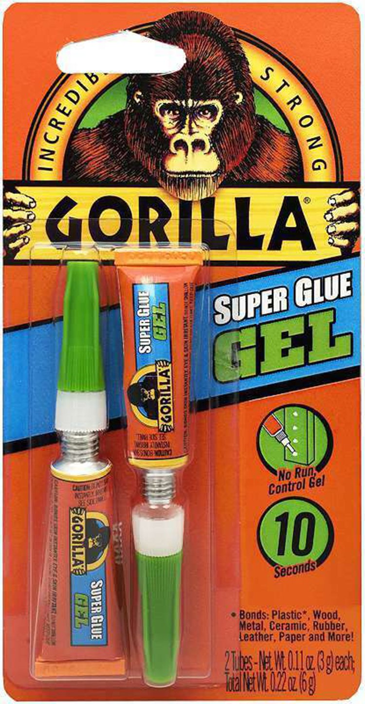 Keo Dán Gel Trong Suốt Đa Năng Siêu Dính Gorilla Super Glue Gel Dính Mọi Bề Mặt, Không Mùi, Thời Gian Khô Nhanh, Dễ Dùng