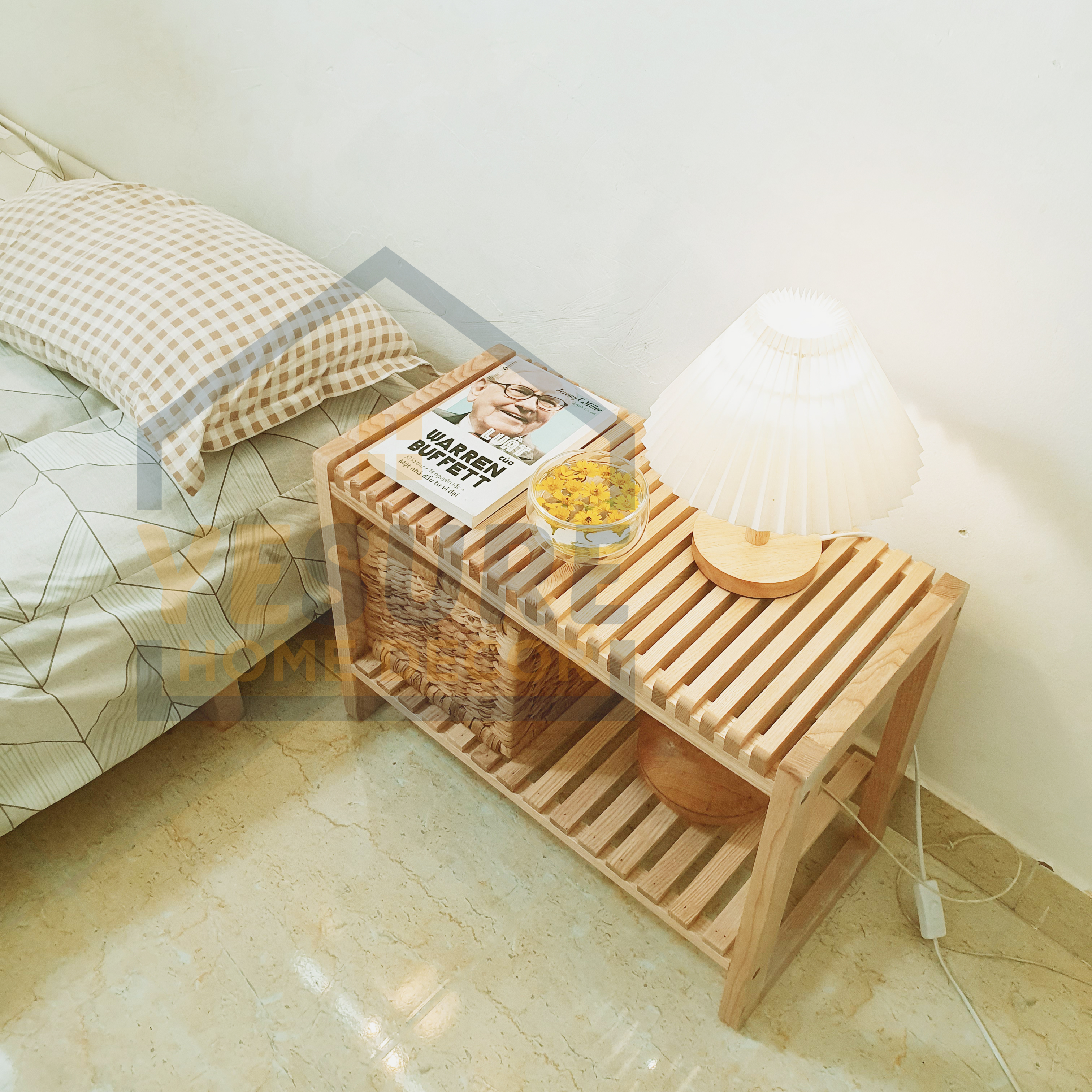Kệ gỗ Tần Bì  đa năng dùng trang trí phòng ngủ , tab đầu giường , để giầy dép YESURE HOME DECOR - Hàng chính hãng