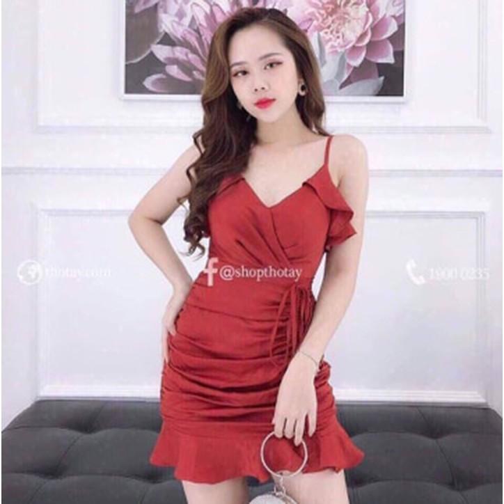 Đầm body 2 dây đuôi cá dễ thương
