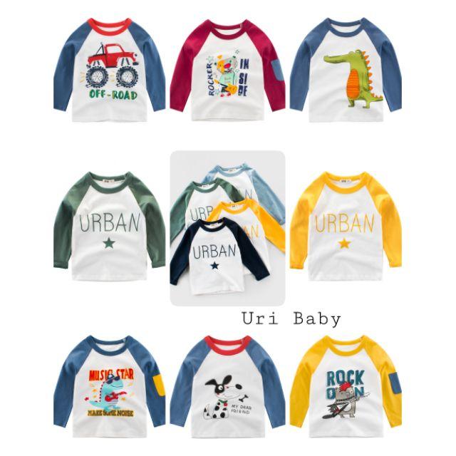 Áo Cotton Dài Tay 27Kids Xuất Khẩu Cho Bé / Áo Dài tay Bé Trai / Áo Dài tay Bé Gái