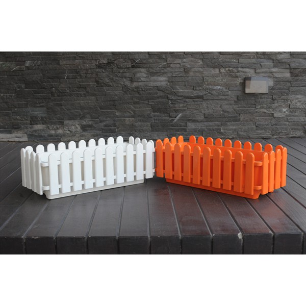 Chậu Trồng Cây Hàng Rào TH Garden - Size To 47x22x17cm - Hàng Loại 1 Dày, Bóng Đẹp - Chậu Nhựa Trồng Hoa Composite