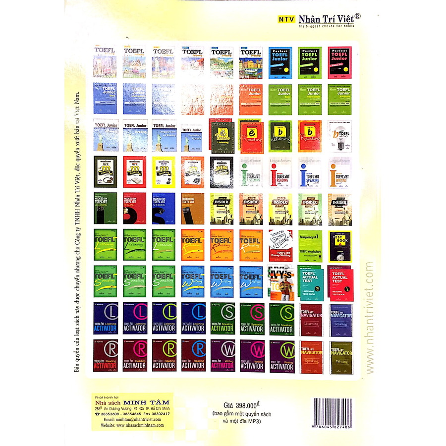 IVY's Listening 15 Actual Tests TOEFL iBT (Kèm CD)