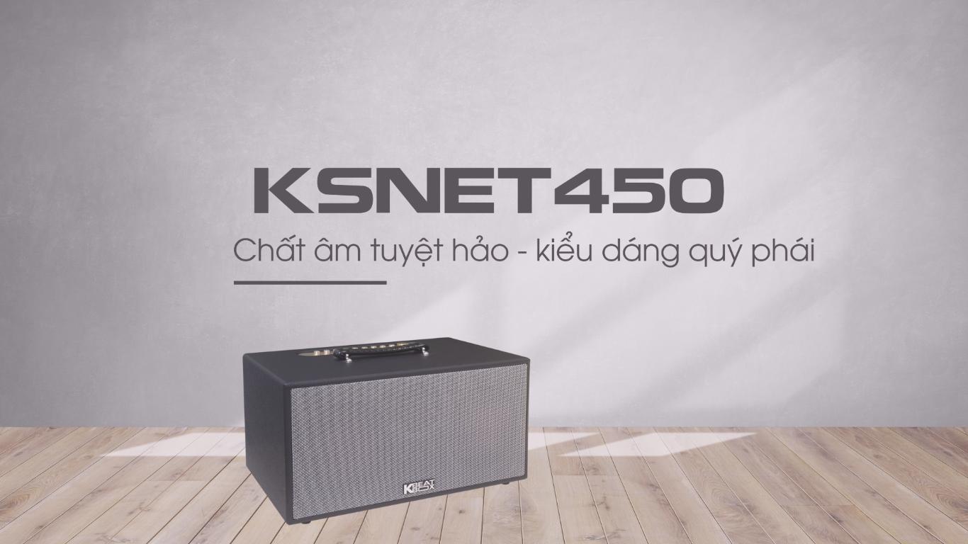 Loa karaoke Mini Acnos KSnet450 Tích hợp đầu karaoke Android 4k, Điều khiển giọng nói - Chính Hãng