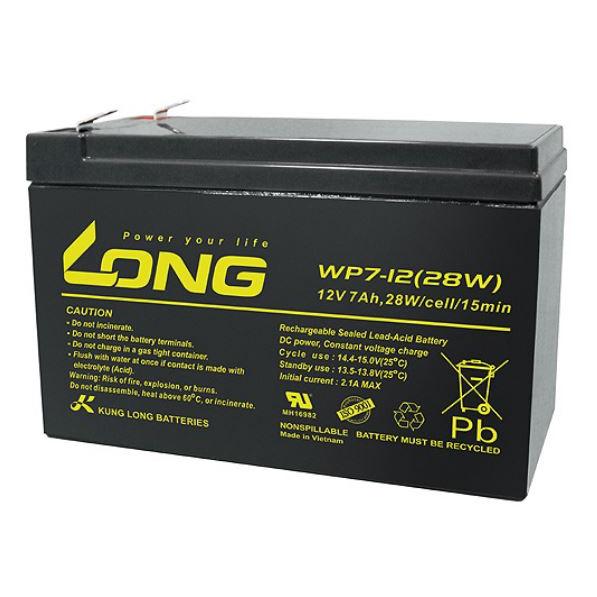 Ắc Quy LONG 12V-7AH, WP7-12 28W (PDC-Tech) - Hàng chính hãng