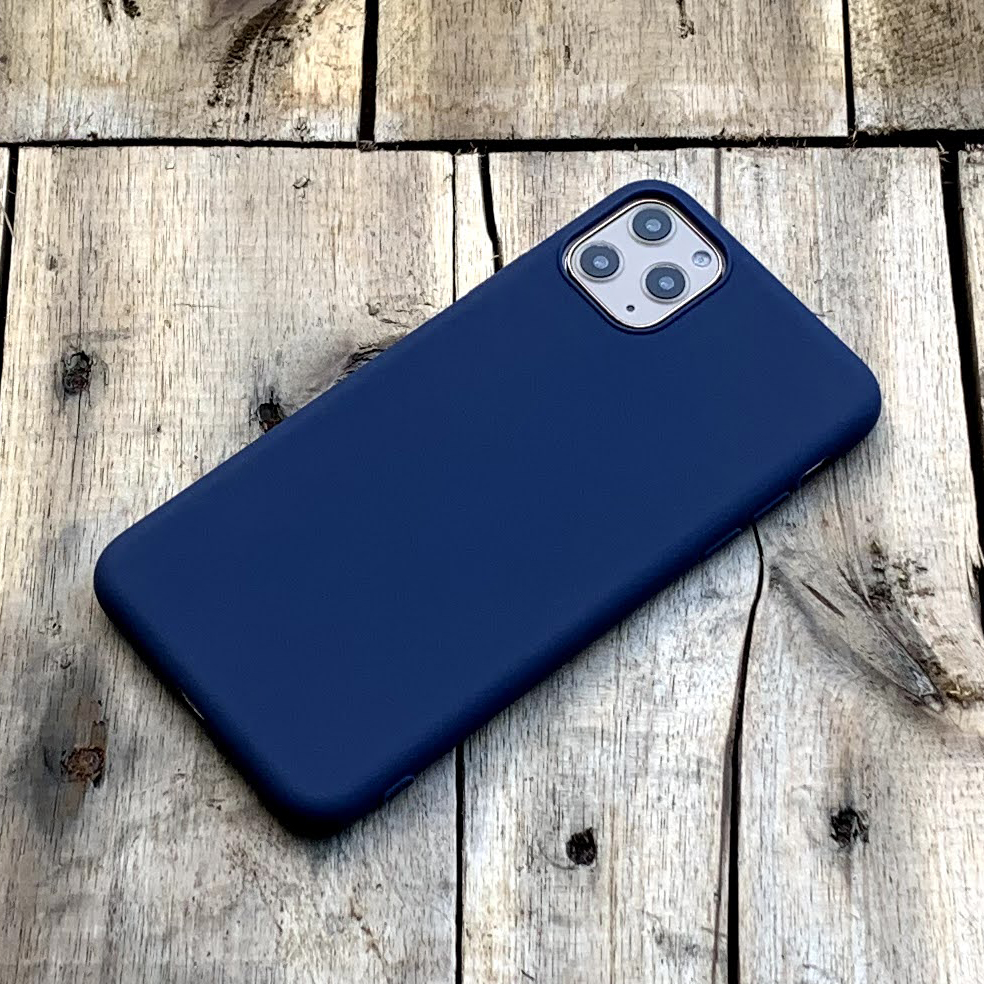 Ốp lưng dẻo mỏng màu xanh dương dành cho iPhone 11 Pro Max - Hàng chính hãng