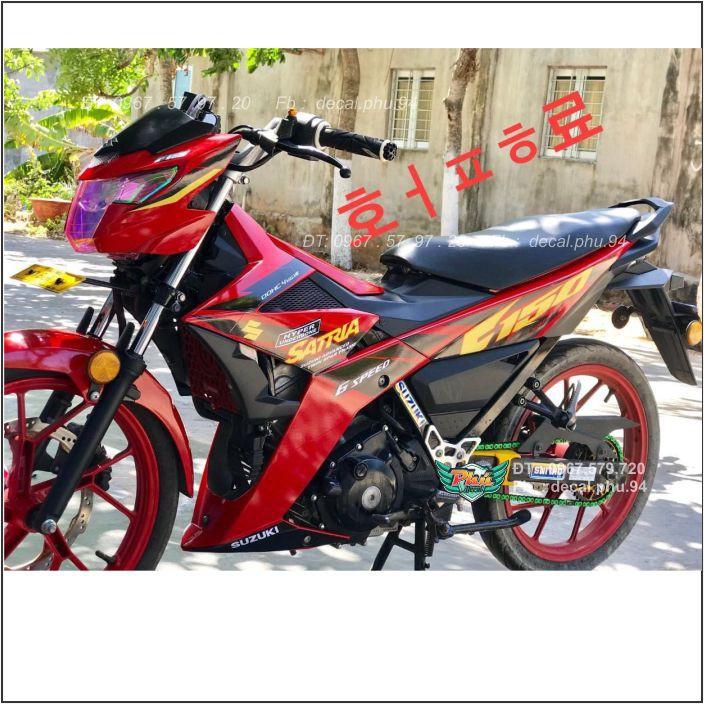 Tem Rời Satria Đỏ candy