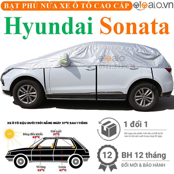 Bạt phủ nửa nóc xe Hyundai Sonata vải dù 3 lớp