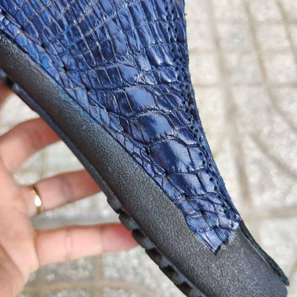 Dép nam Cá sấu Xanh navy Đẳng cấp đích thực!