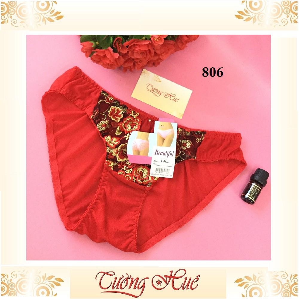 BỘ3 Quần lót nữ Beautiful 806 quần lót ren lưới cỡ lớn 2XL MÀU NGẪU NHIÊN.
