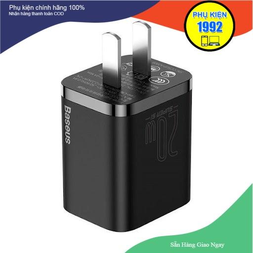 Cốc Sạc Nhanh Super Si 20W USB Type C For iPhone 12 PD Travel Wall Charger Hàng chính hãng