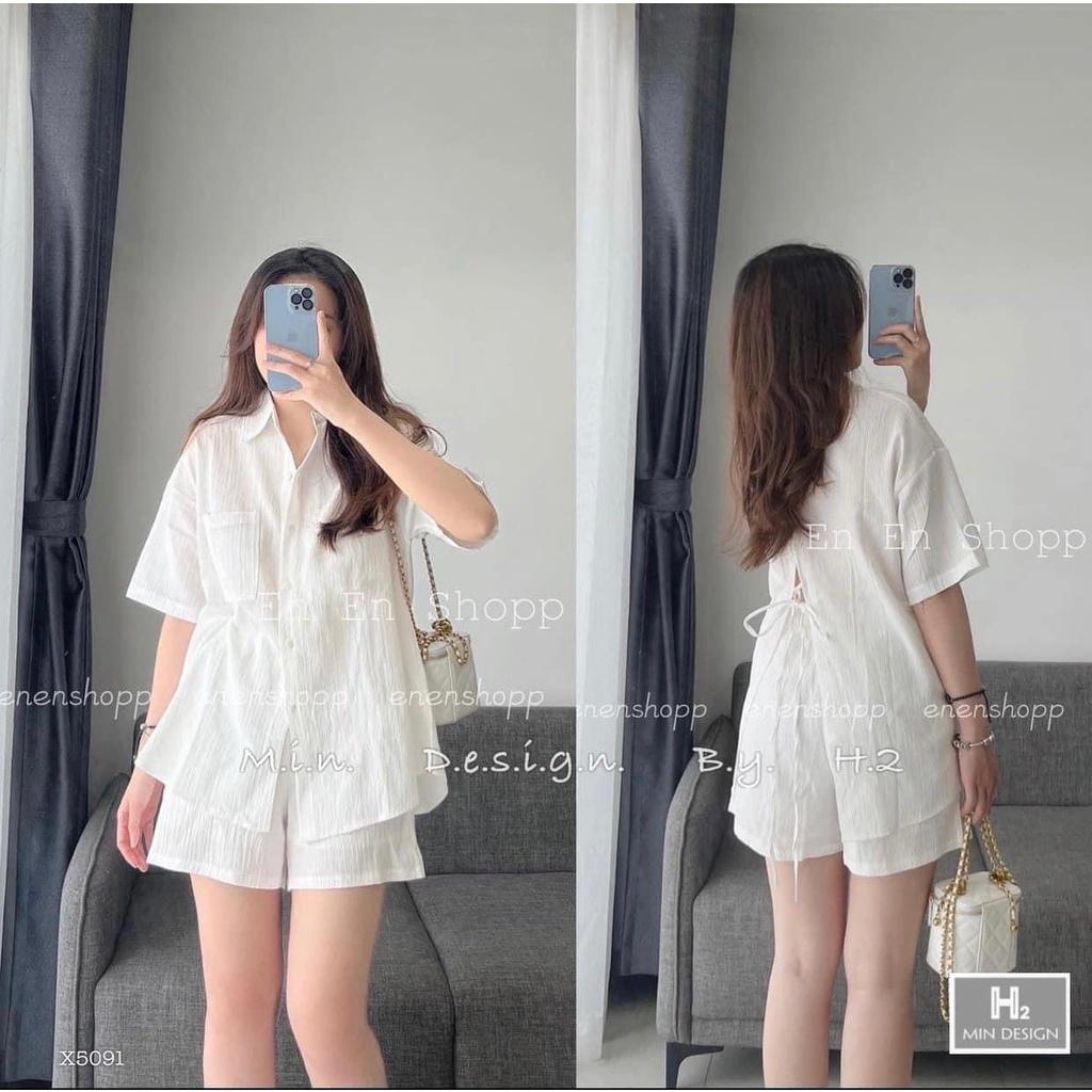 SET ÁO SƠ MI KÈM SHORT