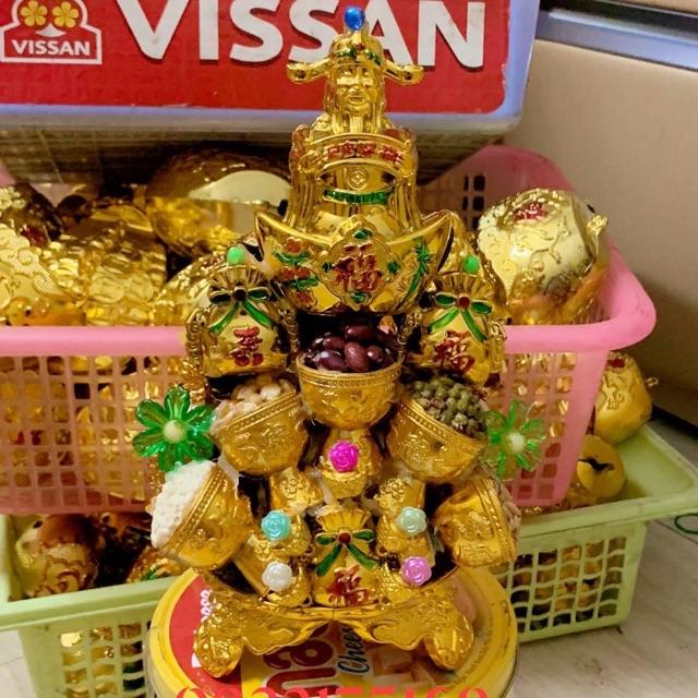 Tháp tỏi ly vàng ngũ đậu- túi tiền vàng