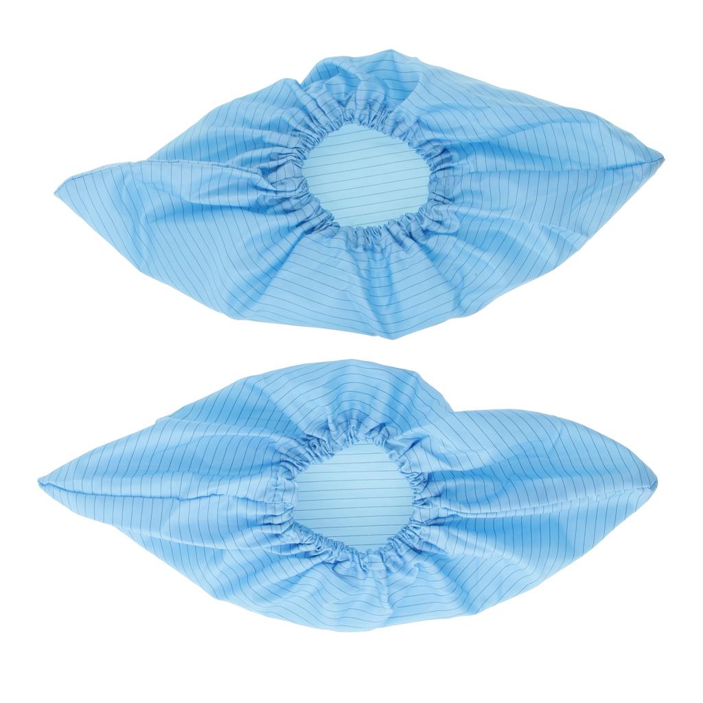 Anti-static Reusable Shoe Boot Cover Blue Overshoe Protector For Workshop