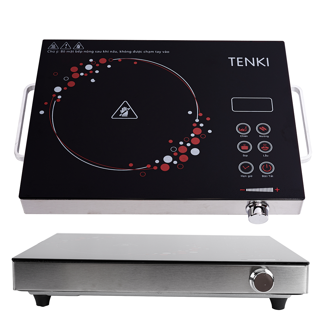 Bếp Hồng Ngoại Cảm Ứng TENKI TI8008 Sử Dụng Được Tất Cả Các Loại Nồi Mặt Kính Ceramic Siêu Bền - Hàng chính hãng