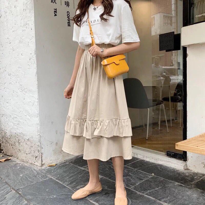 CHÂN VÁY HAI TẦNG VINTAGE