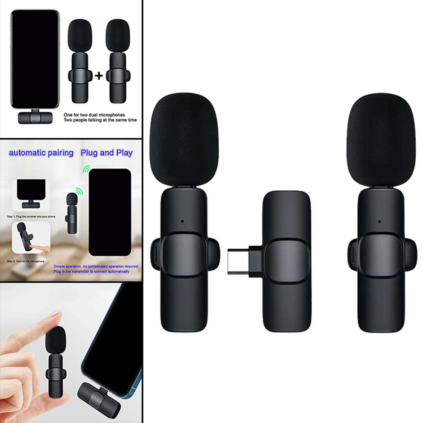 Wireless Lavalier Microphone for Smartphone Tablets Livestreaming
