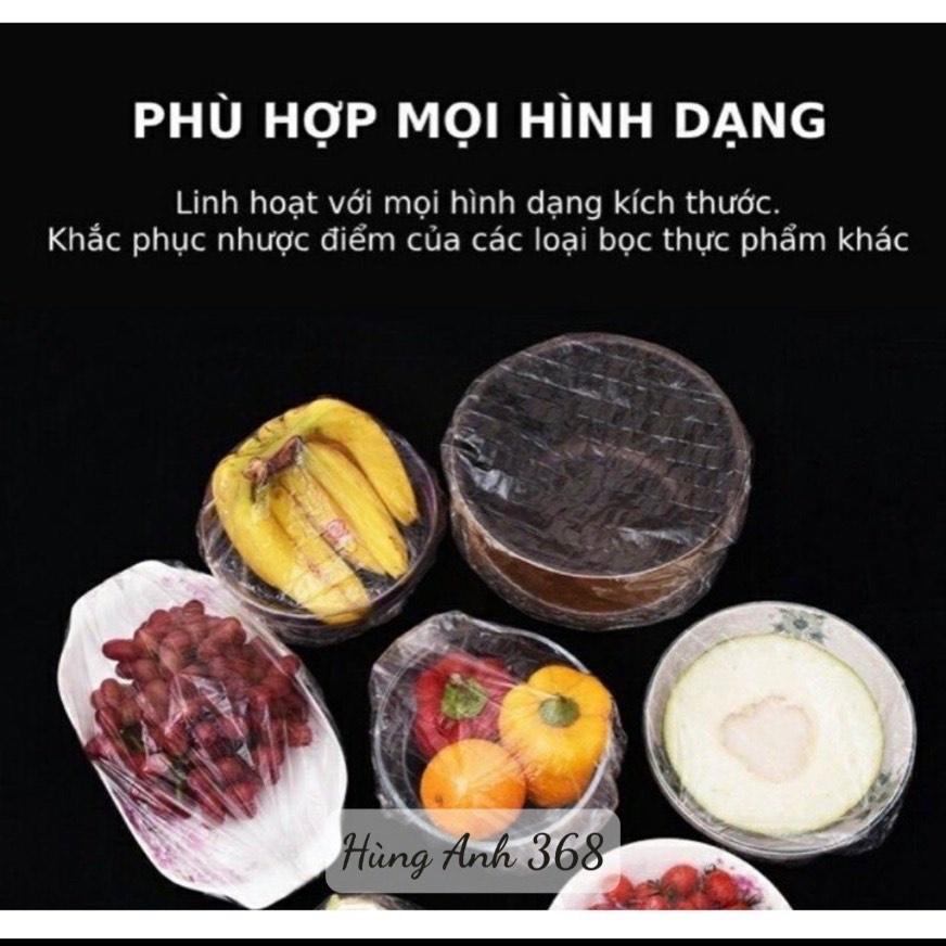 ( SP MỚI) SET 100 TÚI BỌC THỰC PHẨM CO GIÃN PHIÊN BẢN MỚI.( HAY CÒN GỌI MÀNG BỌC BỘ CHUN TÁI SỬ DỤNG )