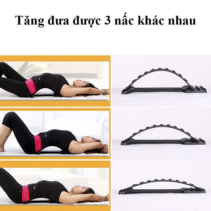 Dụng cụ chỉnh hình massage cột sống lưng+ Tặng kèm 2 dây đeo bảo vệ cổ tay