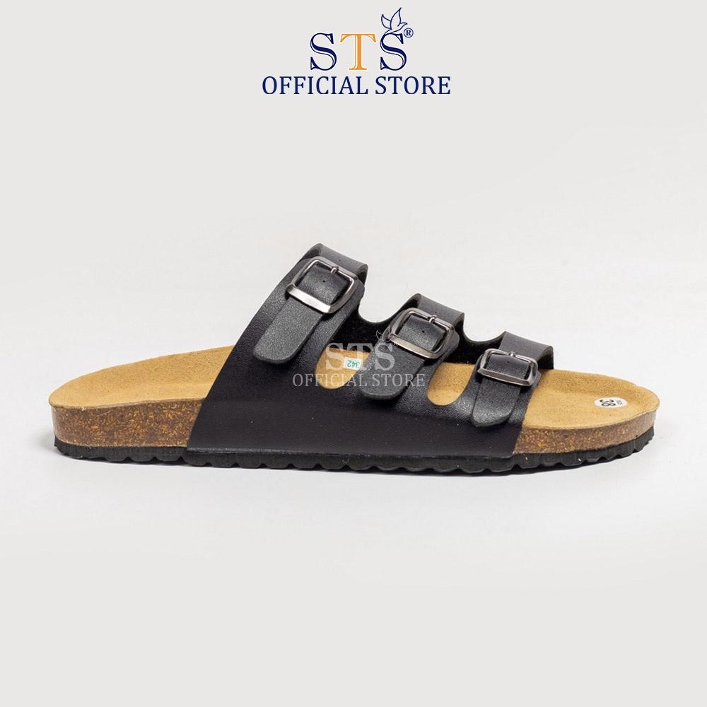 Dép Birken quai ngang đế trấu Da PU cao cấp xuất khẩu STPU09 cao cấp chống nước nhẹ đi biển đi chơi