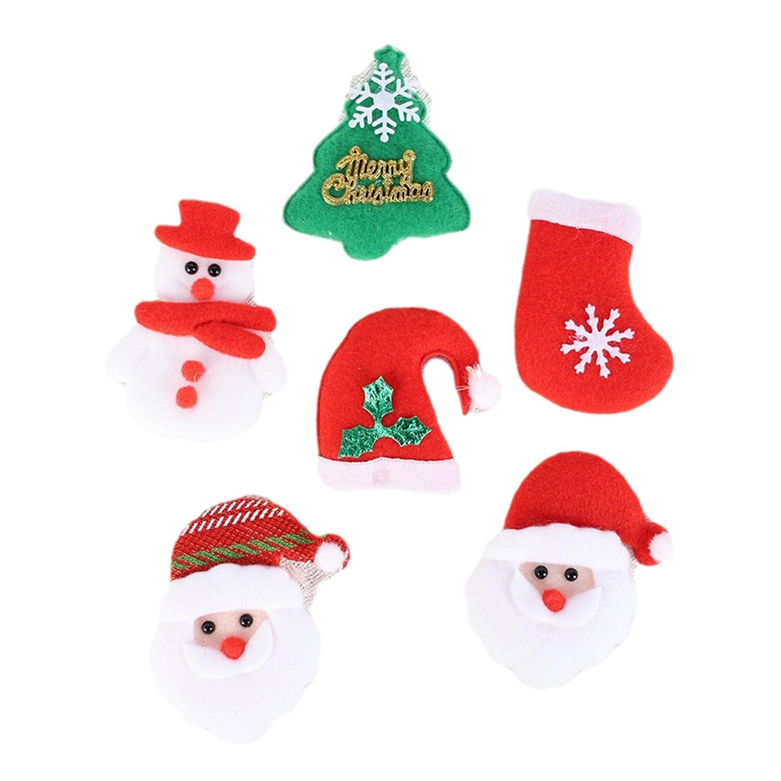 6x Christmas Ornaments Atmosphere Festive Party Supplies Hanging Decoration