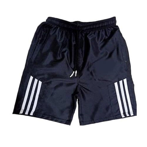 Quần đùi thun nam phối 3 sọc, quần đùi nam mặc nhà vải mịn có size đến 100kg