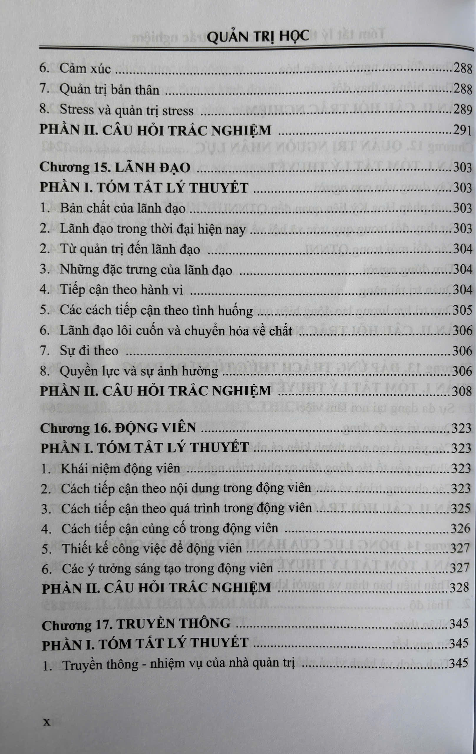 Quản Trị Học - Tóm Tắt Lý Thuyết Và Câu Hỏi Trắc Nghiệm