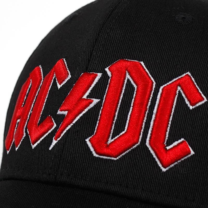 AC band baseball cap fashion commemorative cap hip-hop singer hat casual outdoor cap hip-hop snapback cap
