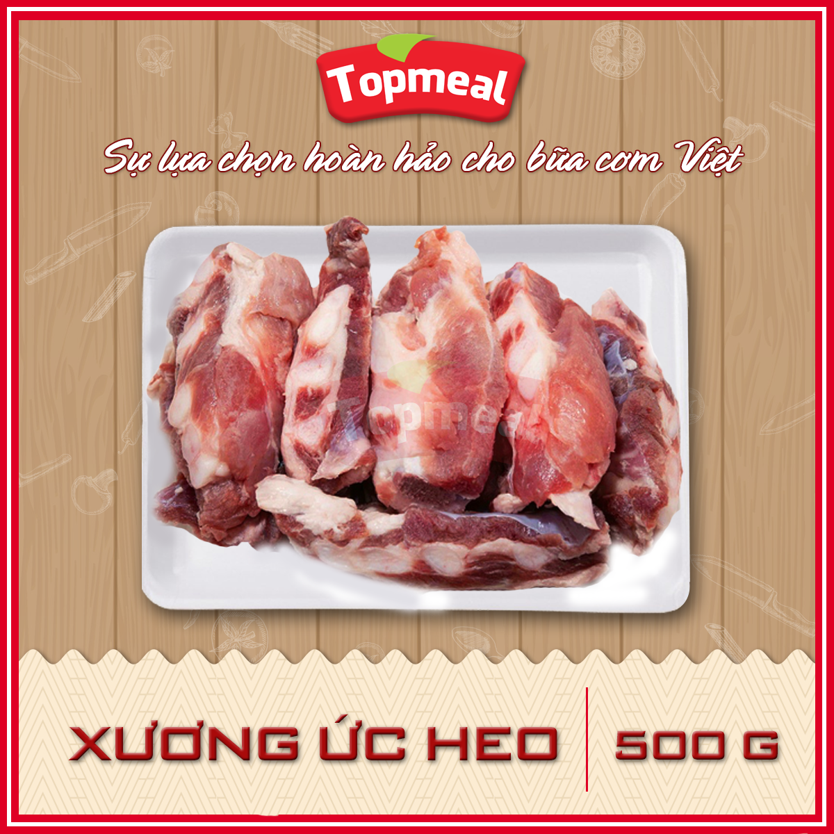 HCM - Xương ức heo - Thích hợp với các món canh, hầm, rang, xào chua ngọt -
