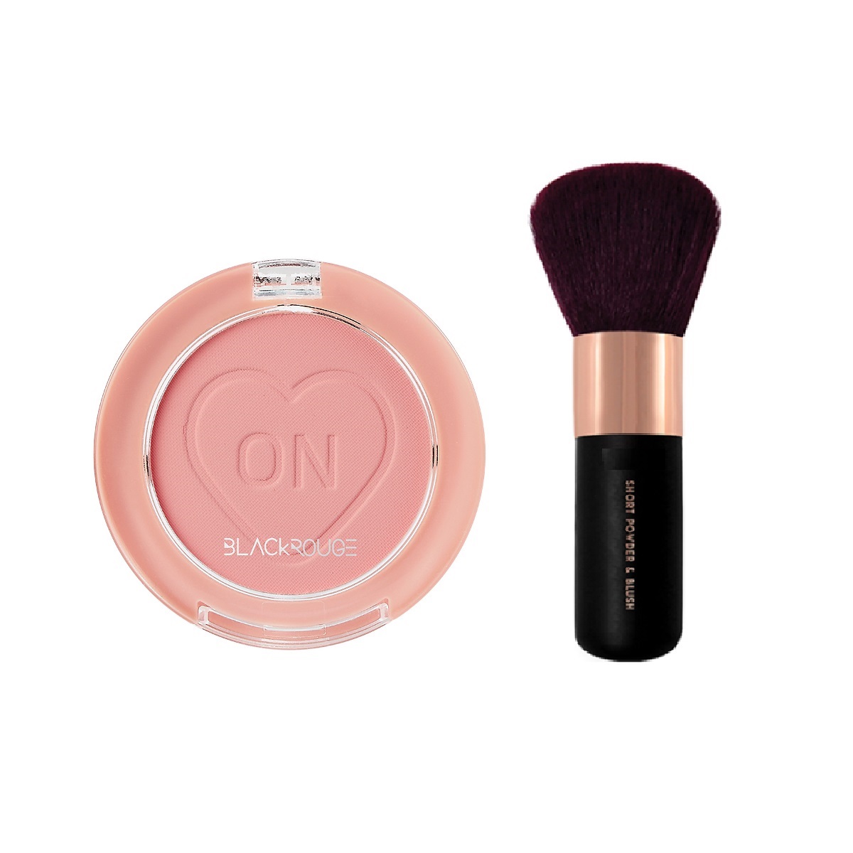 Phấn má Black Rouge Cheek On tặng kèm cọ phủ Vacosi ngẫu nhiên