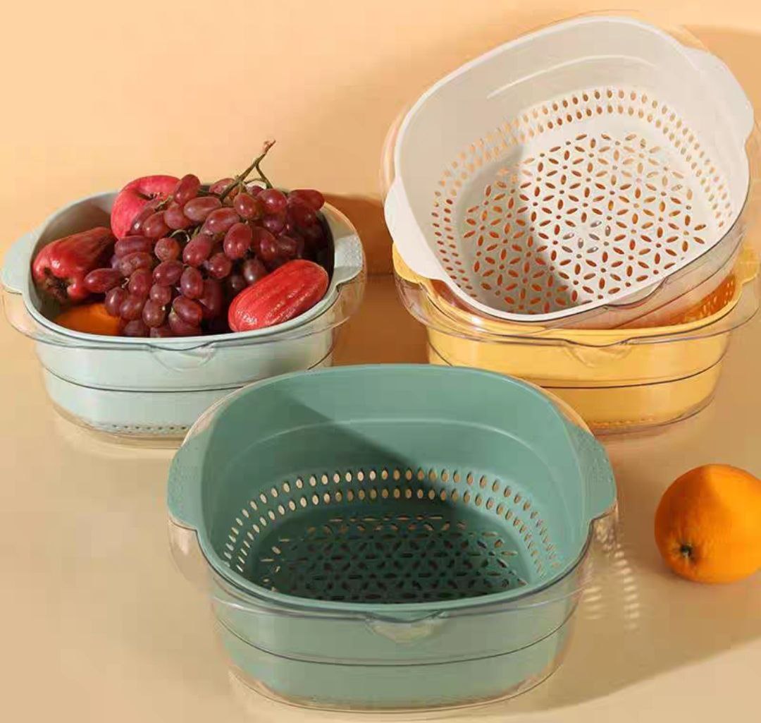 Bộ set chậu rửa và rổ nhựa cao cấp